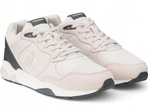 Zapatillas Le Coq Sportif Lcs R500 Beige Gris Mujer Deportivas