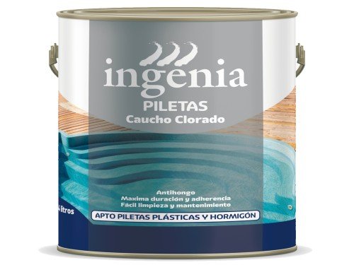 Pintura Para Pileta Caucho Clorado 4 Litros Mate INGENIA