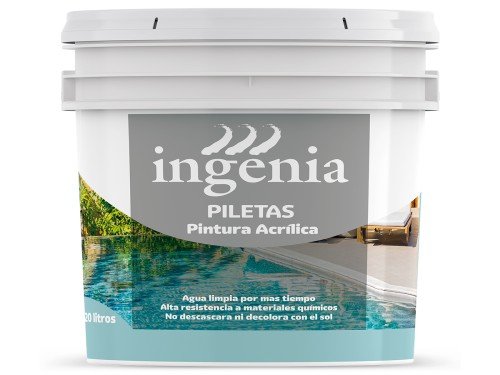 Pintura Para Pileta INGENIA 20 Lts Latex Mate Acrilico Agua Premium