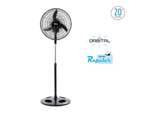 Ventilador De Pie 20" Metálico Liliana Orbital con Repeler VPRN20