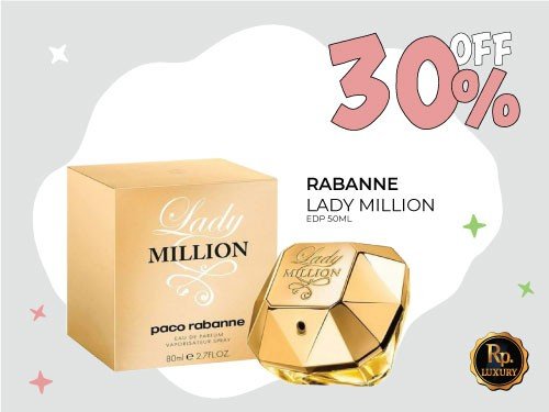 30% off RABANNE LADY MILLION EDP 50 ml