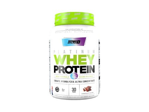 Suplemento Star Nutrition Platinum Whey Protein 2 Lb  Sabor: Chocolate