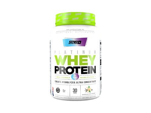 Suplemento Star Nutrition Platinum Whey Protein 2 Lb  Sabor: Vainillla