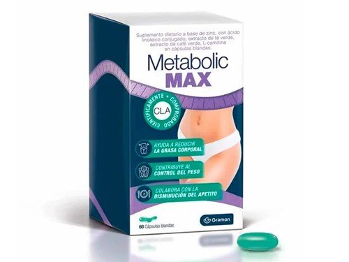 Suplemento Dietario Metabolic Max Reductor Grasa Musc 60caps