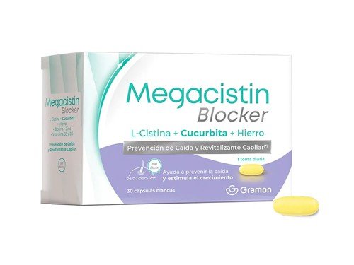 Megacistin Blocker 30 Cáp Blandas Prevención Caida Capilar