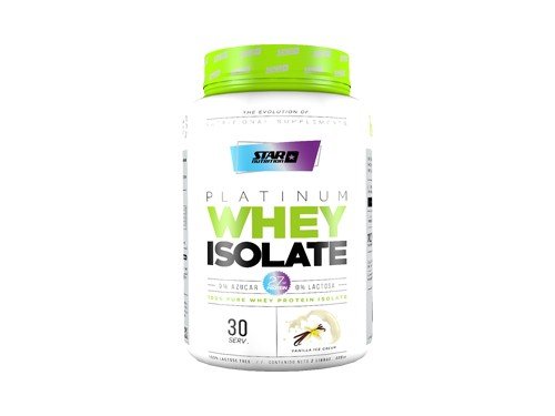 Star Nutrition Platinum Whey Isolate Proteina 908g - Sabor: Vainillla