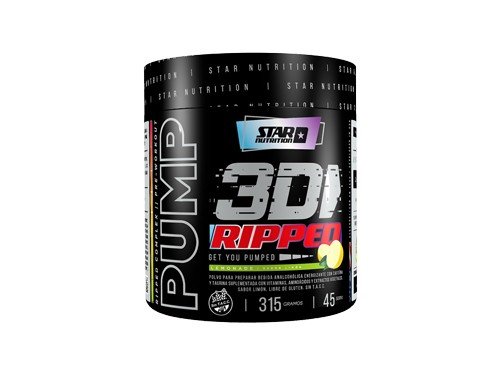 Pump 3d Ripped Star Nutrition Pre Entreno + Quemador 315g