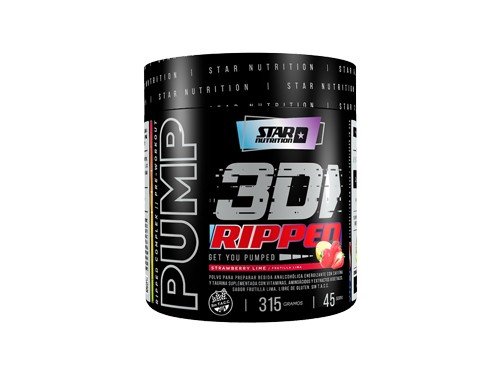 Pump 3d Ripped Star Nutrition Pre Entreno + Quemador 315g