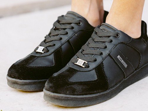 ZAPATILLA DIAMOND TOTAL BLACK CUERO Y GAMUZA SUELA CAUCHO