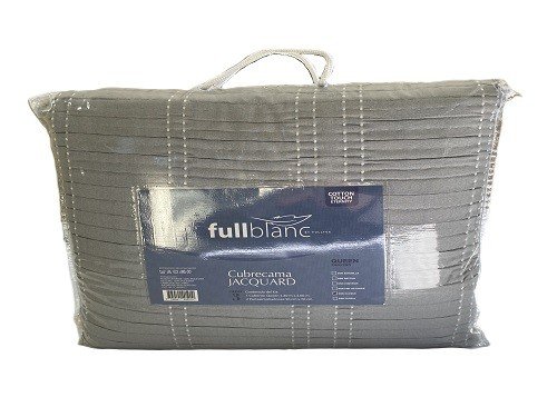 Kit Cubrecama Eternity Jacquard Queen + 2 Fundas De Almohada