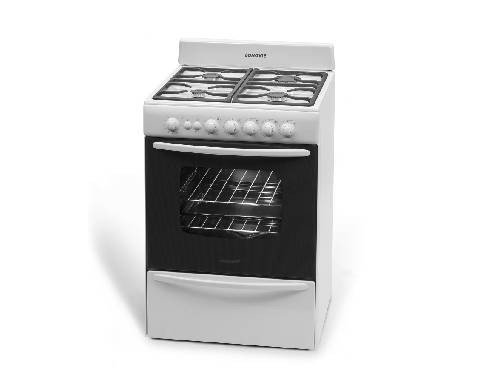 Cocina Longvie Horno 56 CM 4 hornallas Blanco