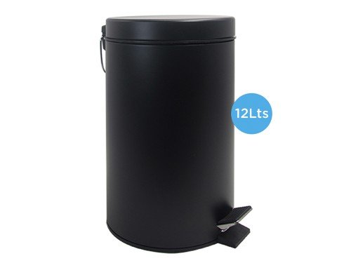 Tacho De Basura 12 Lts Nictom Negro Cestos