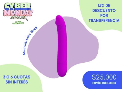 Mini Vibrador Clitorial de Silicona Médica Beck a pilas by Pretty Love