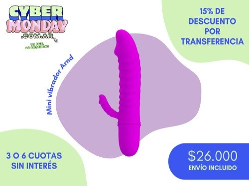 Mini-Rabbit Vibrador Estimulador Clitorial de Silicona Médica Arnd