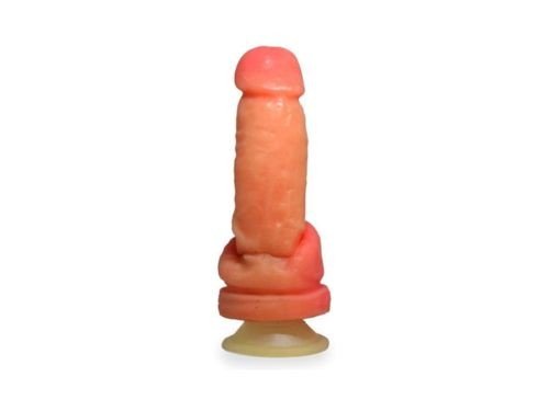 Dildo Pene Realistico 17x4,5CM Consolador Con Sopapa Macizo Silicona