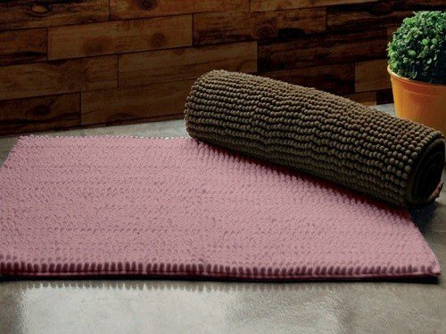 Alfombra De Baño Chenille Antideslizante Super Suave 50x70cm