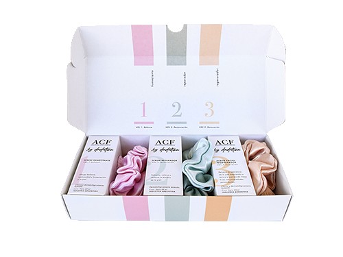 Kit de serums faciales Triología + 3 scrunchies - ACF by dadatina