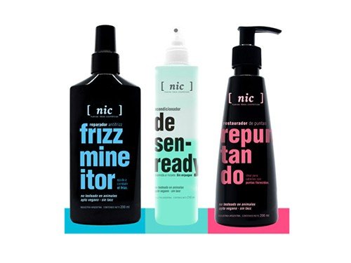 Combo capilar desenredante anti frizz y restaurador de puntas 3u - nic