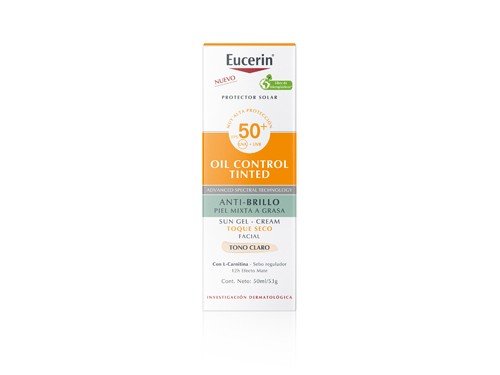 Protector solar Eucerin Oil Control Tono claro FPS 50 50 ml