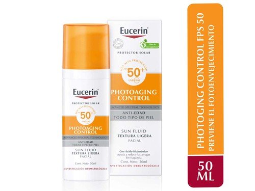 Fluido antiedad Eucerin Sun FPS 50+ 50 ml