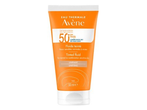 Protector Solar Avene Fluido SPF 50+ con color