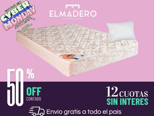 COLCHON DESEO SUEÑO DORADO 140X190 + 2 ALMOHADA DE REGALO