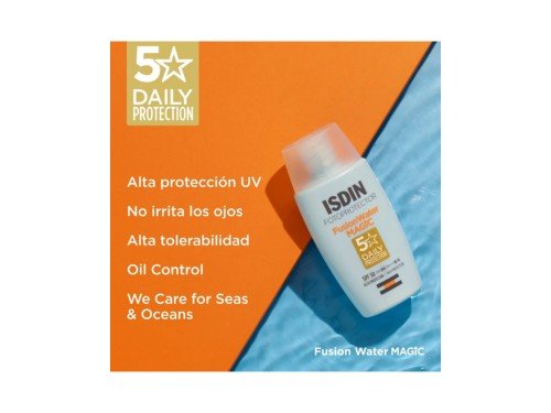 Protector Solar Ultraligero Fase Acuosa Fusion Water Magic 50+ ISDIN