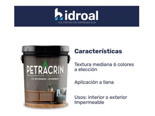 REVESTIMIENTO TEXTURADO 30 LITROS PETRACRIN