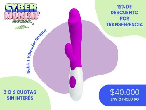 Rabbit VIbrador de Silicona Médica a Pilas Snappy by Pretty Love