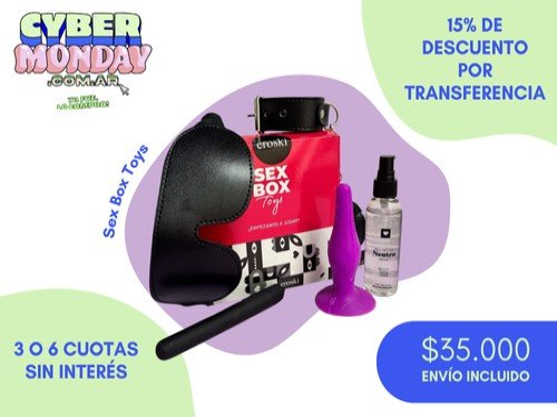 Sex-Box Eroski: Balita, Plug, Lubricante, Esposas y Antifaz