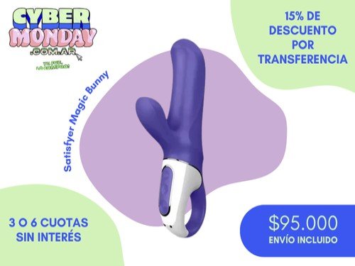 Vibrador Recargable de Silicona Médica Satisfyer Magic Bunny