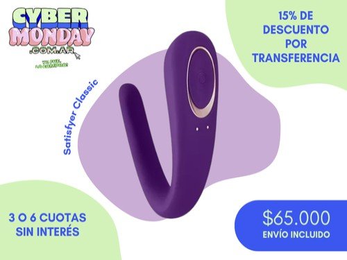 Vibrador Para Parejas Recargable Partner Double Clasic by Satisfyer