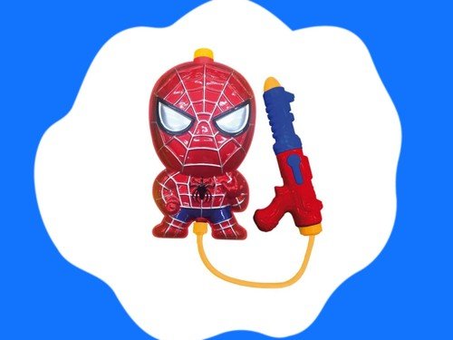 Mochila De Agua Spiderman Con Pistola y Correas