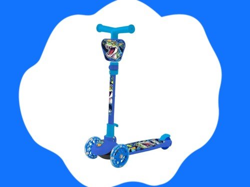 Monopatin Plegable Infantil 3 Ruedas azul