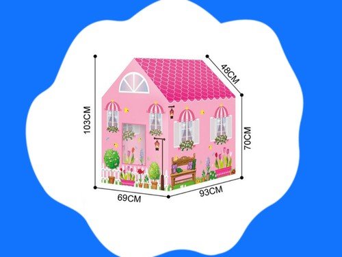 Carpita Casita Grande Infantil Rosa Desmontable