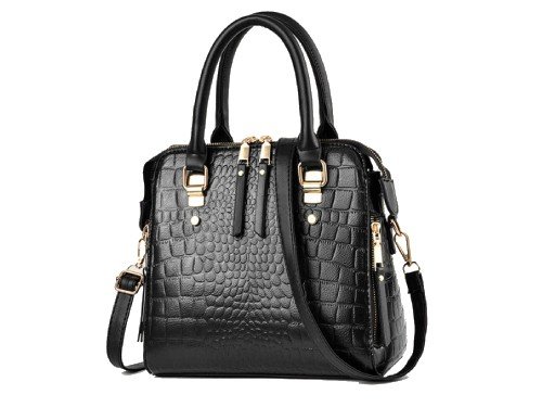 Cartera de mujer bandolera Teddy croco importada pu elegante