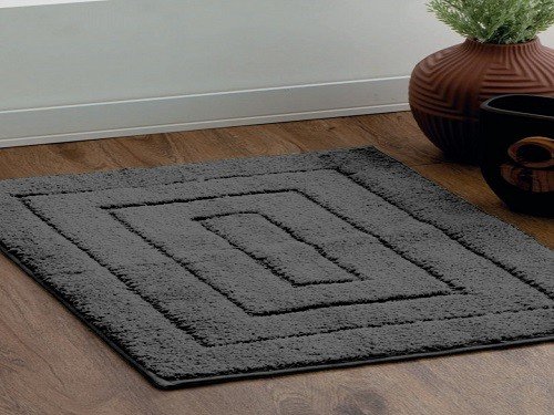 Alfombra De Baño Mullida Tipo Tapete Autodeslizante 50x70 Cm