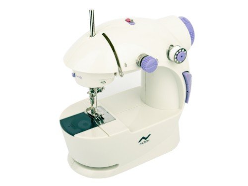 Mini máquina de coser recta Nictom MC01 portable blanca 220V