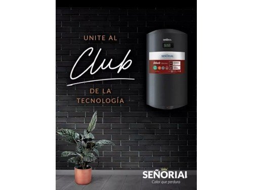 Termotanque Eléctrico Señorial Black 80 Litros