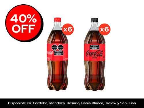 Coca Cola Original 1,5L x6 + Coca Cola Zero 1,5L x6