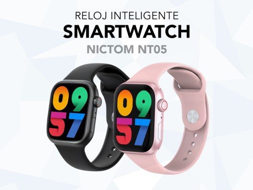 Smartwatch Nictom Nt05 Rosa Deportivo Bluetooth Llamadas Rosa