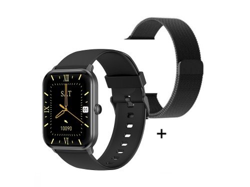 Smartwatch Nictom Nt14 1,75 Notificaciones + Malla Metálica Negro