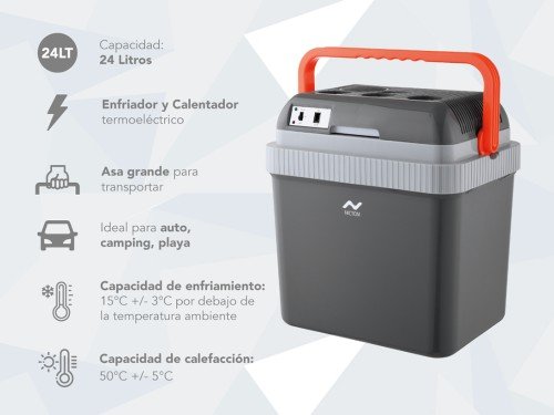 Conservadora Portátil Eléctrica Frío Calor 12v 24lts