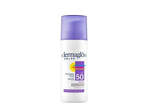 Dermaglós Protector Solar Facial Fps50 Efecto Seco x50g.