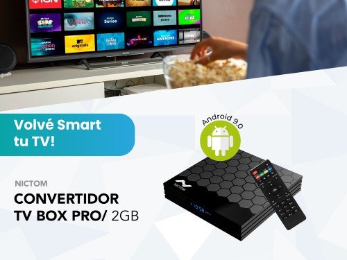 Convertidor Smart Tv Nictom 2gb Ram T2pro + Control Remoto