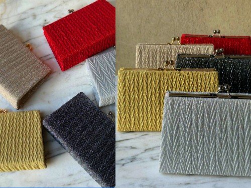 Elegante Clutch varios colores con Cadena para Eventos Especiales