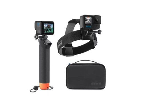 Cámara Go Pro Hero12 Black + Kit De Aventura, Funda Con Clip