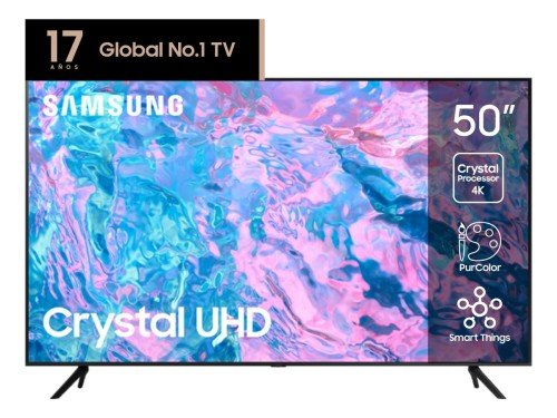 Smart TV Samsung 50" CU7000 Crystal UHD 4K