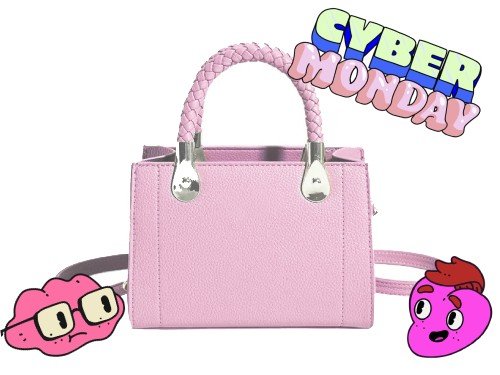 Cartera Mujer Bandolera Mini bag Asas Trenzadas Noche