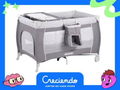 Practicuna Bebé Mega Baby Tauro Con Móvil, Cambiador Y Tul